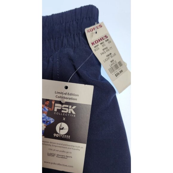 90 Degree PSK Collective 2 in 1 Womens L Shorts Navyblue  Limited Edition - Picture 2 of 7